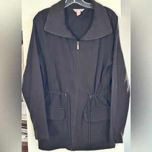 White Stag Women’s Full Zip Sweatshirt - Size Large - Pre-Loved - Color: Black